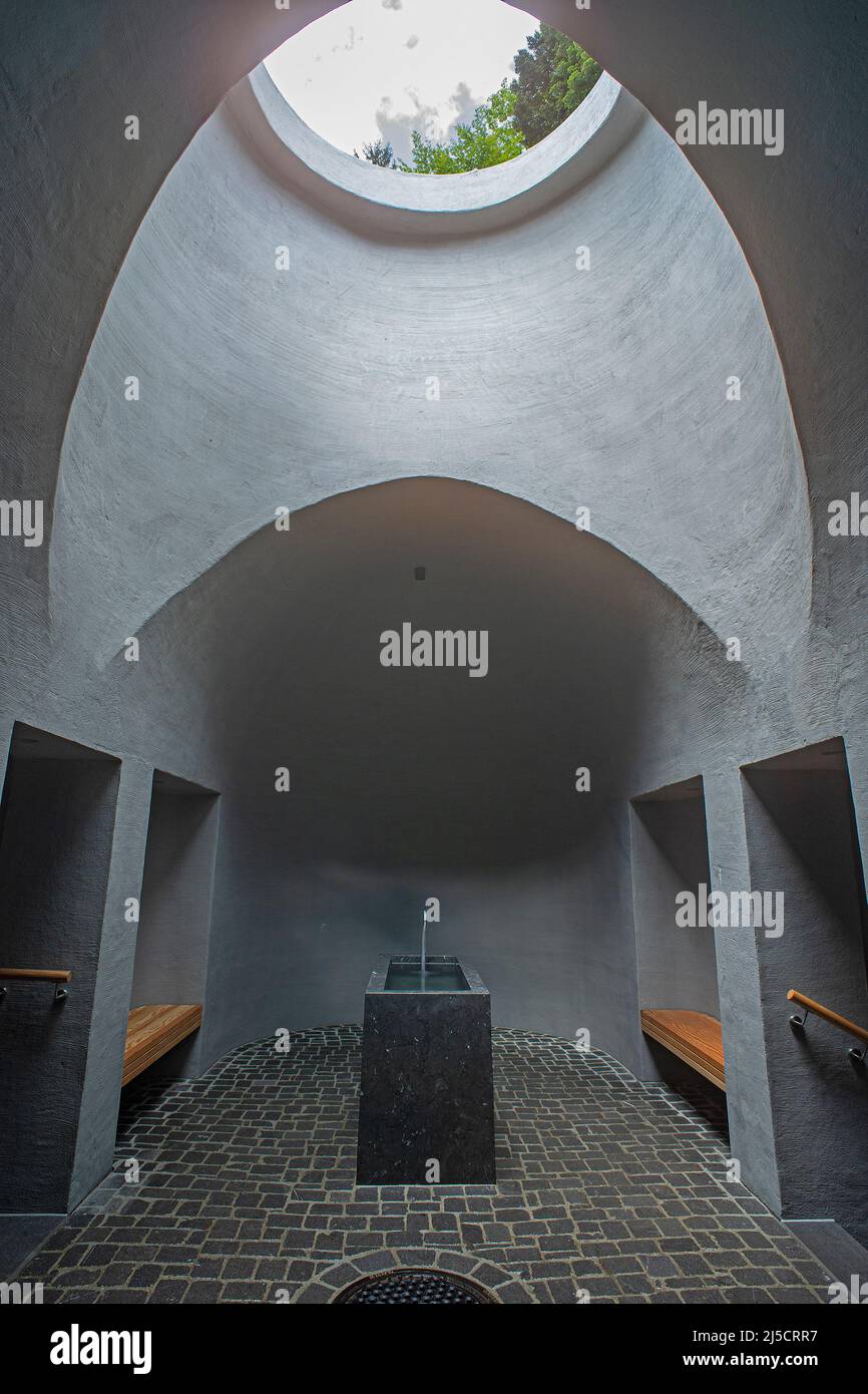 Fontana casa a Luternbad, Canton Lucerna, Svizzera Foto Stock