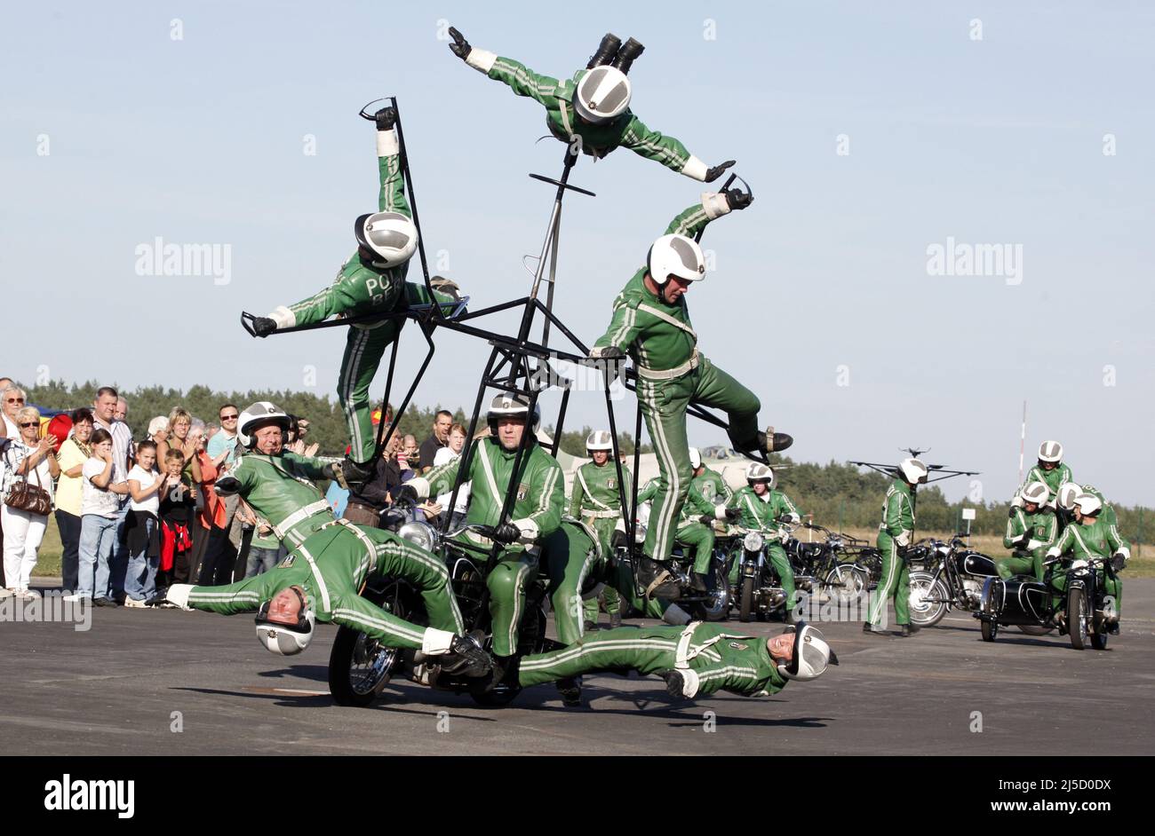 Berlino, DEU, 19.09.2009 - gruppo motociclistico della polizia di Berlino. [traduzione automatizzata] Foto Stock