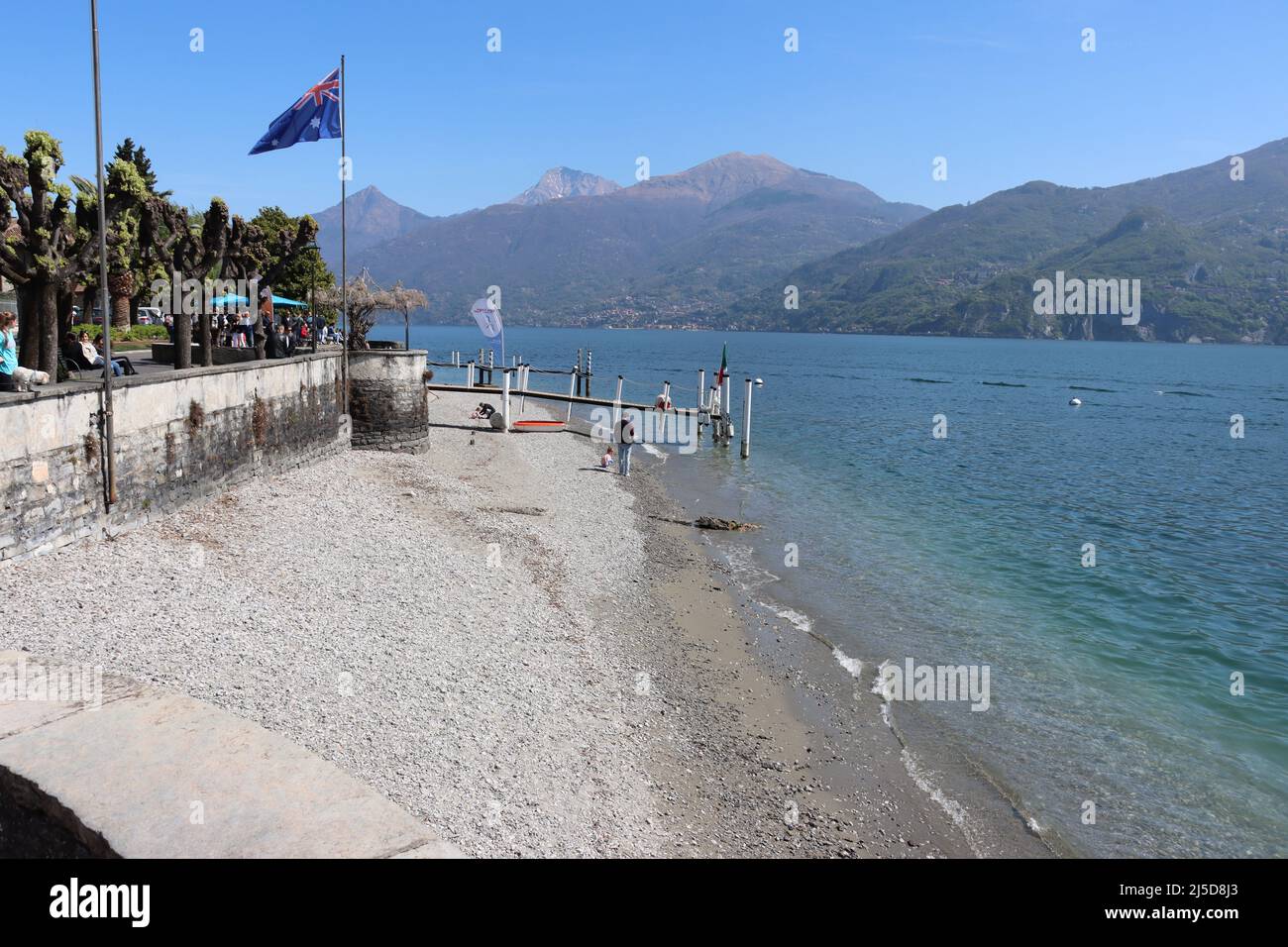 Lago asciutto di Como a Menaggio Foto Stock