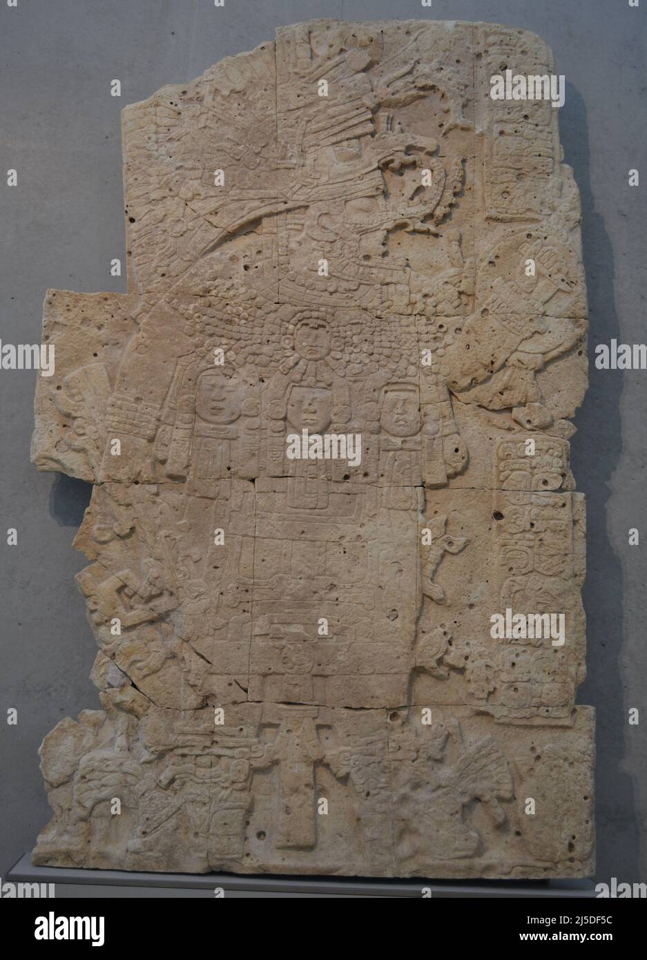 Maya Stella in Kimbell Art Museum faceva parte di tre stele esposte nella piazza di El Peru. Forth vale il Texas Foto Stock