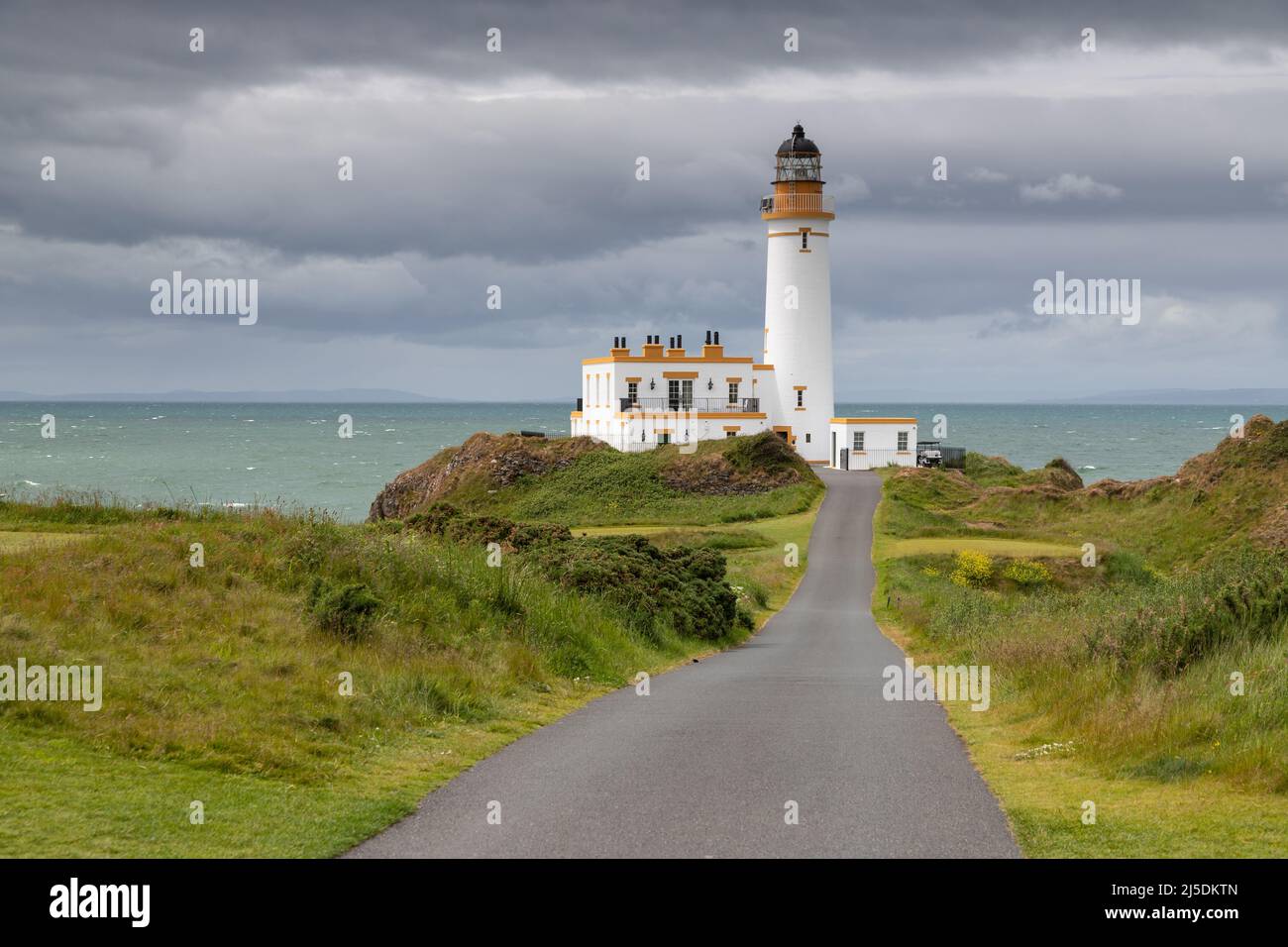 Faro Turnberry sulla costa dell'Ayrshire, Scozia Foto Stock
