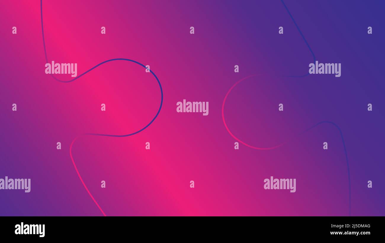 Sfondo in stile business con puzzle, magenta - sfumatura viola Illustrazione Vettoriale