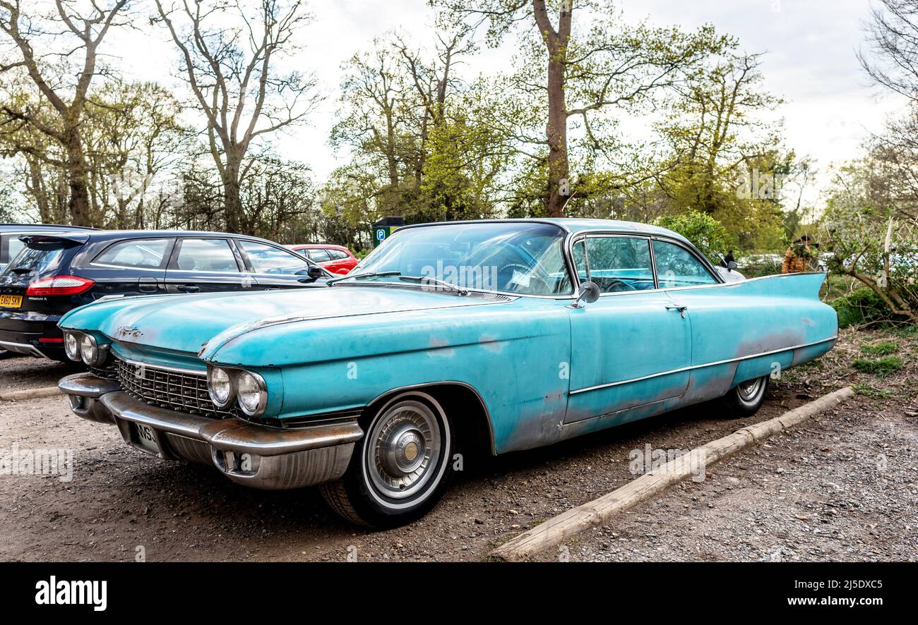 A Cadillac Coupe Deville 1960 a Londra Foto Stock