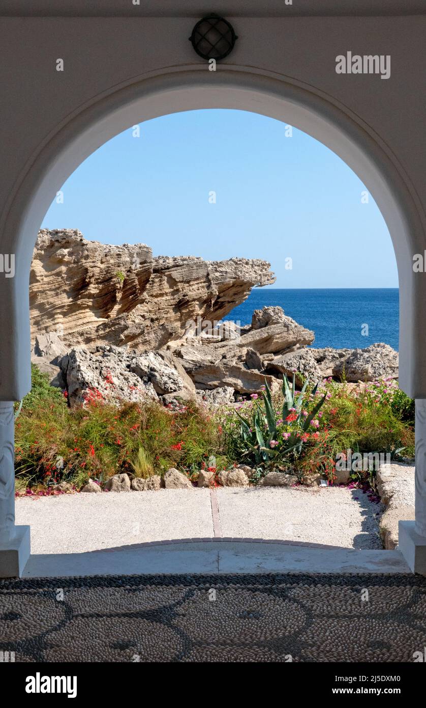 Kallithea, Grecia 02 ottobre 2021, Kallithea Spring, Terme sull'isola di Rodi, Grecia Foto Stock