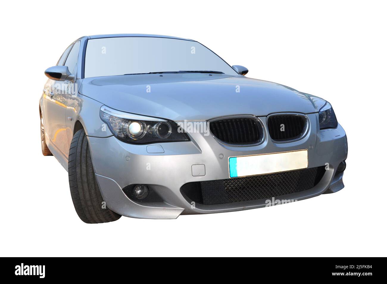 Vecchia BMW grigio metallico, auto di lusso a Istanbul città, ottobre 06 2011 Istanbul Pendik Turchia usato mercato auto Foto Stock