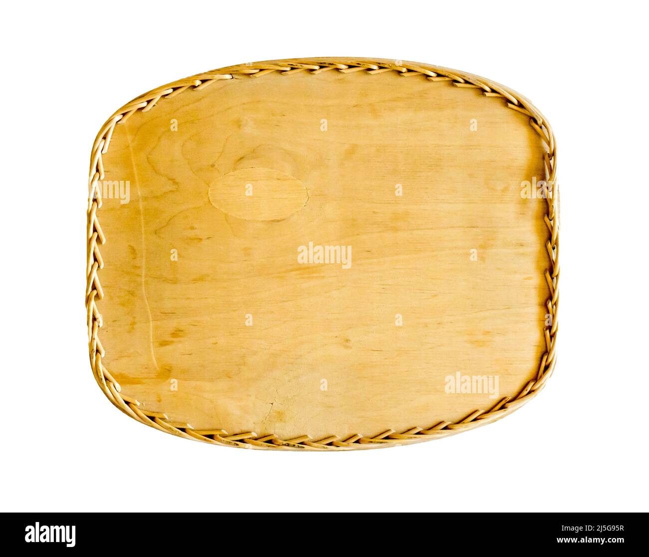 Scatola di pane in legno, fatta a mano. Foto Stock