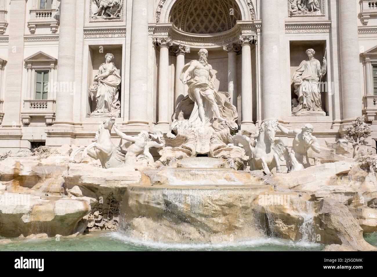 La fontana di Trevi a Roma Italia Foto Stock