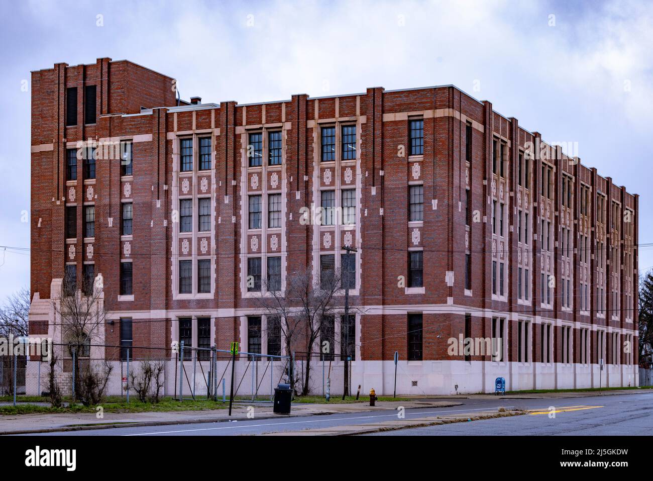 Edificio in stile art deco al 10515 Northlawn St, Detroit, MI 48204, USA Foto Stock