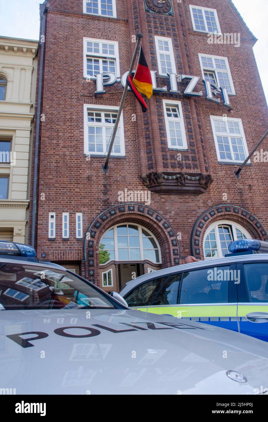 Amburgo - Die Davidwache, bezeichnet, ist das Gebäude des Hamburger Polizeikommissariats 15 Foto Stock
