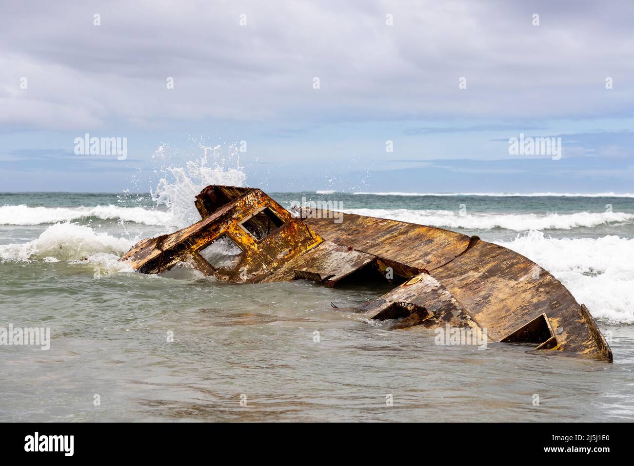 Il naufragio del Pisces Star situato sulla riva del Carpenters Rocks South Australia il 20th 2022 febbraio Foto Stock