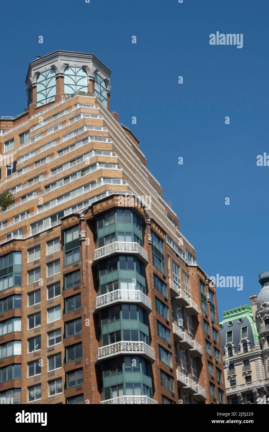 L'Alexandria e' un lussuoso edificio condominiale situato nell'Upper West Side, New York City, USA Foto Stock