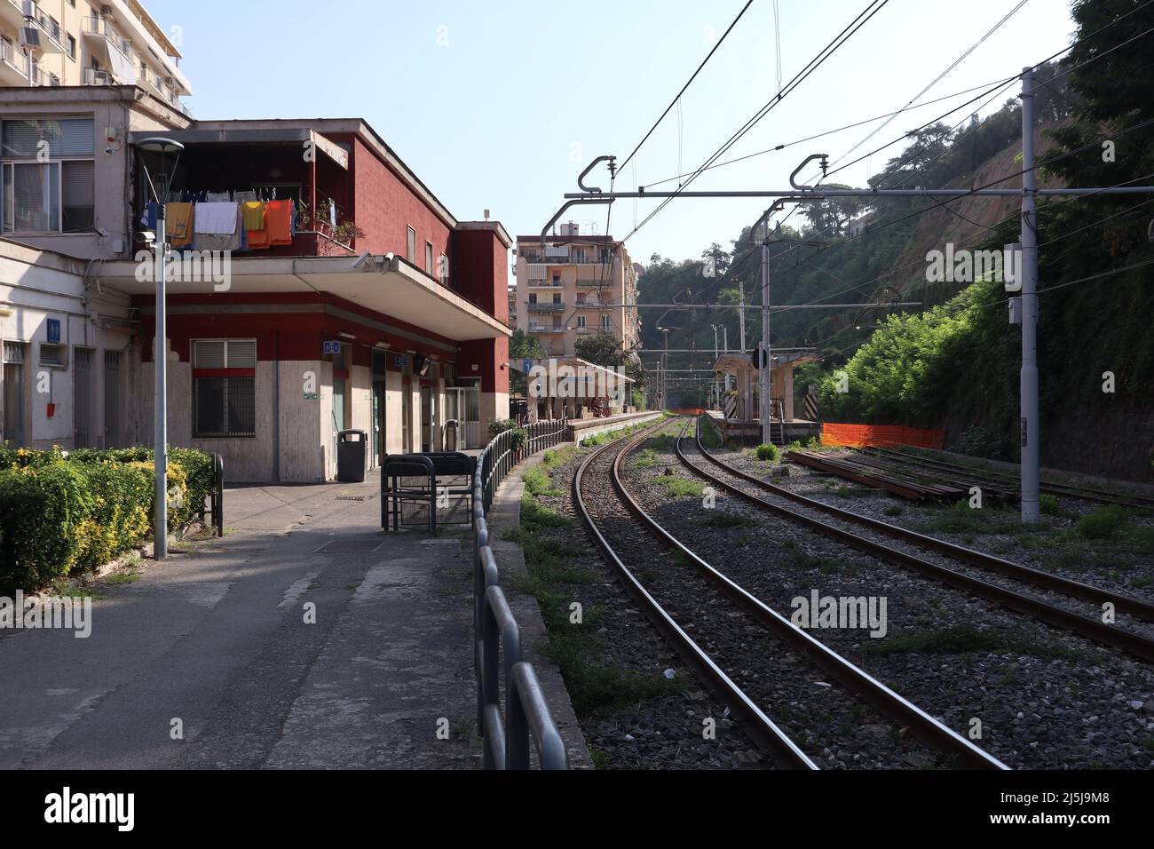 Castellammare di Stabia - Stazione della Circumvesuviana Foto Stock