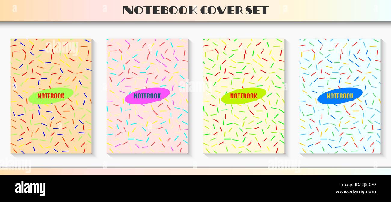 Semplice set di notebook vettoriali Memphis Illustrazione Vettoriale Semplice set di notebook vettoriali Memphis Illustrazione Vettoriale
