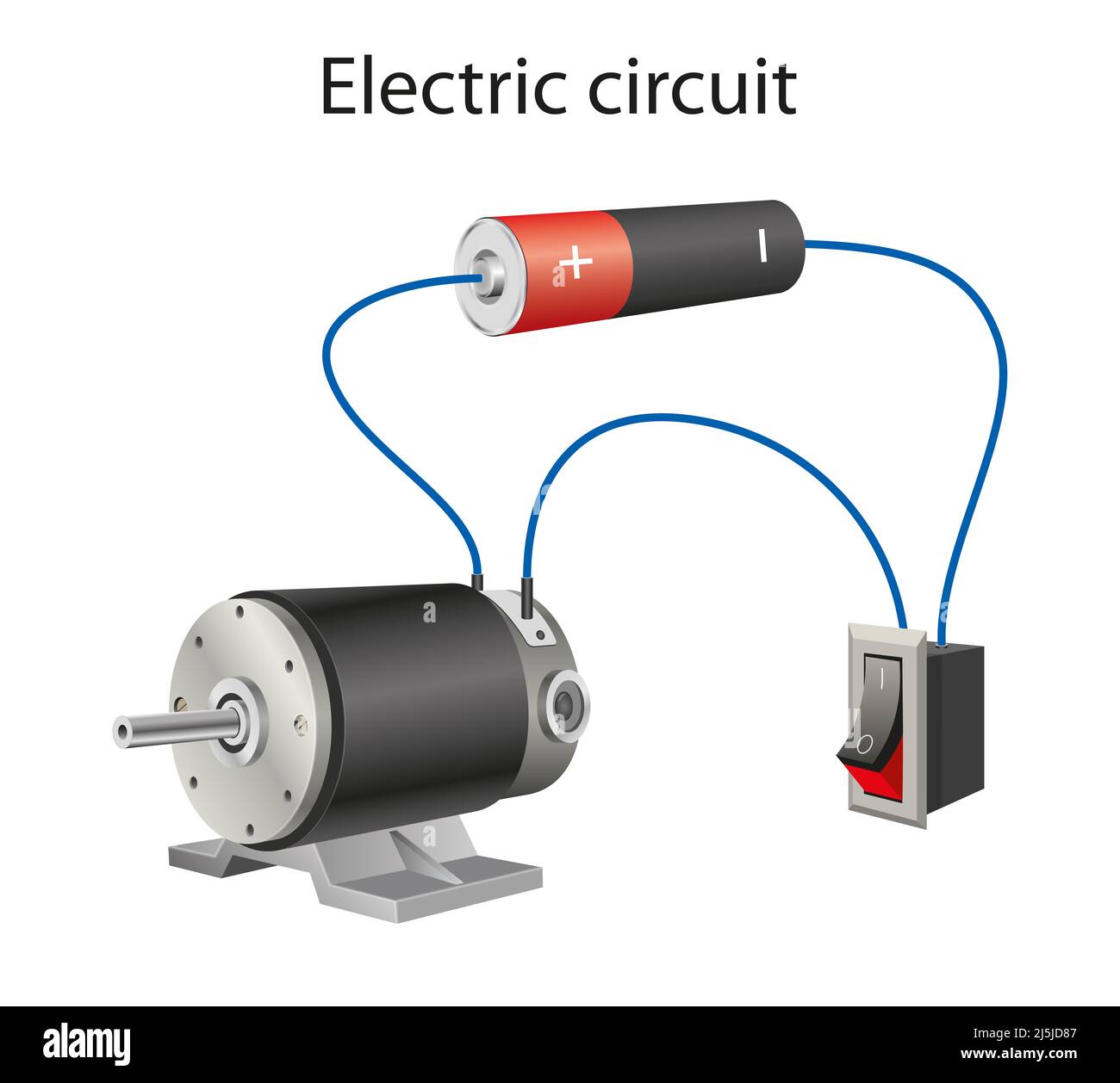 Circuito elettrico o reti elettriche Foto Stock