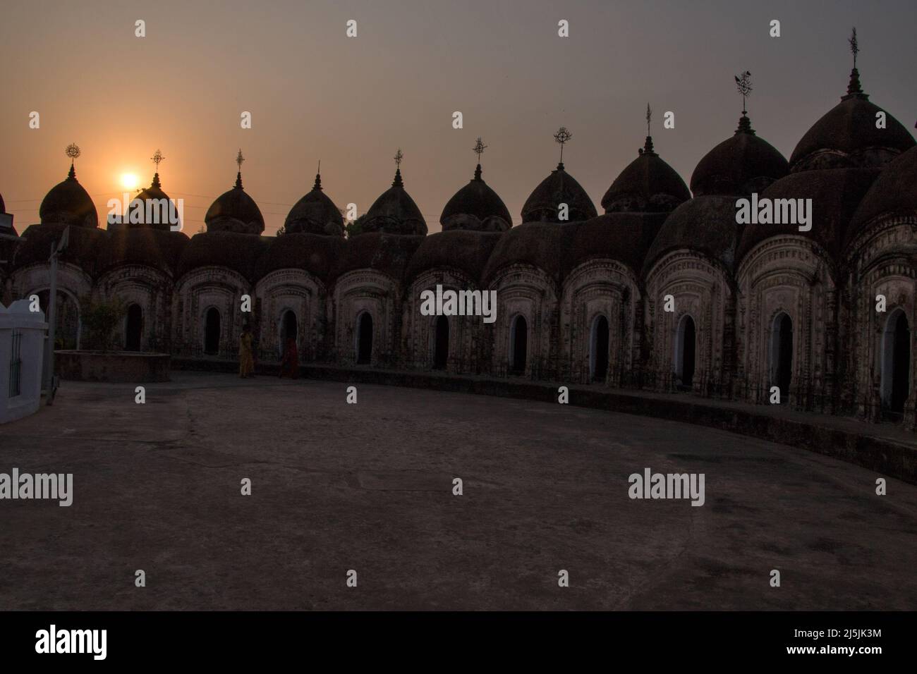 108 SHIVA TEMPLE KALNA BARDHAMAN BENGALA OCCIDENTALE INDIA Foto Stock