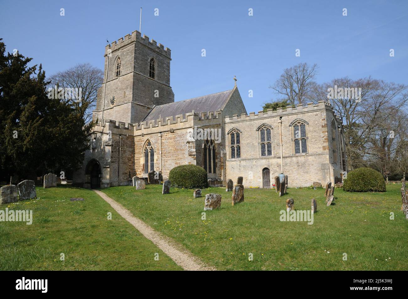 St Peter & St Paul Church, Steeple Aston, Oxfordshire Foto Stock