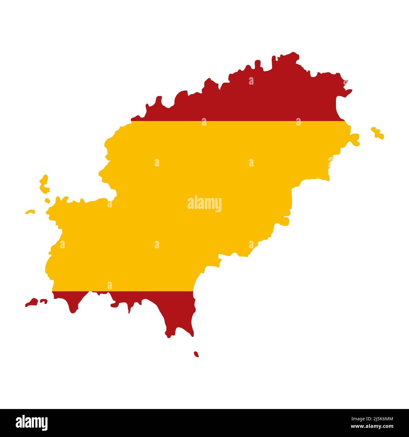 Ibiza alto dettaglio mappa isola, spagna regione segno piatto, web design vettore illustrazione . Illustrazione Vettoriale