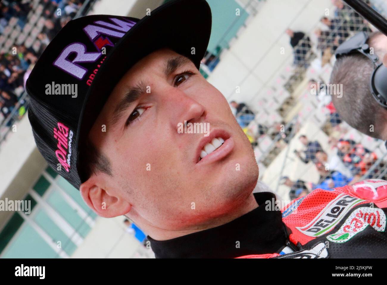 Algarve International Circuit, Portim, Portogallo il 24 aprile 2022 #41 Aleix Espargaro, Spagnolo: Aprilia Racing durante il Grande Premio Tissot de Portugal, Graham Holt Credit: Every Second Media/Alamy Live News Foto Stock