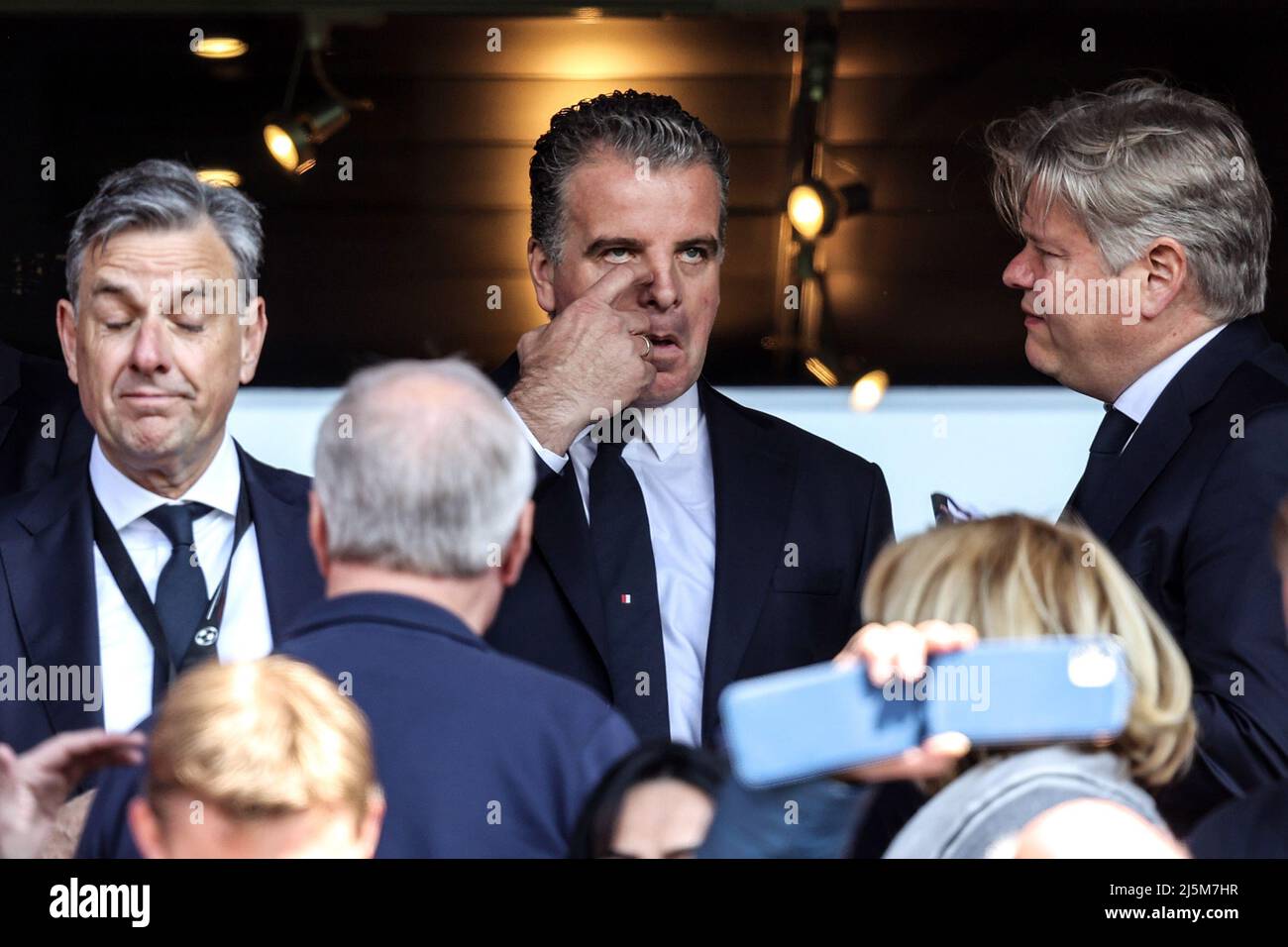 ROTTERDAM - General manager Dennis te Kloese durante la partita olandese Erevisione tra Feyenoord e il FC Utrecht allo stadio di Kuip il 24 aprile 2022 a Rotterdam, Olanda. ANP PIETER STAM DE YOUNG Foto Stock