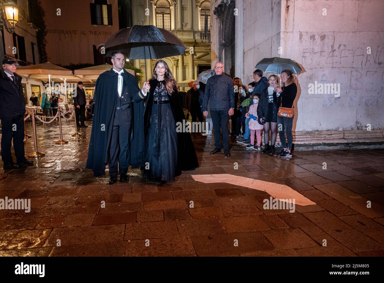 Bianca Brandolini D'Adda è stata vista in arrivo alla manifestazione Dior del 23 aprile 2022 a Venezia, in occasione della Mostra Internazionale d'Arte 59th. Foto Stock