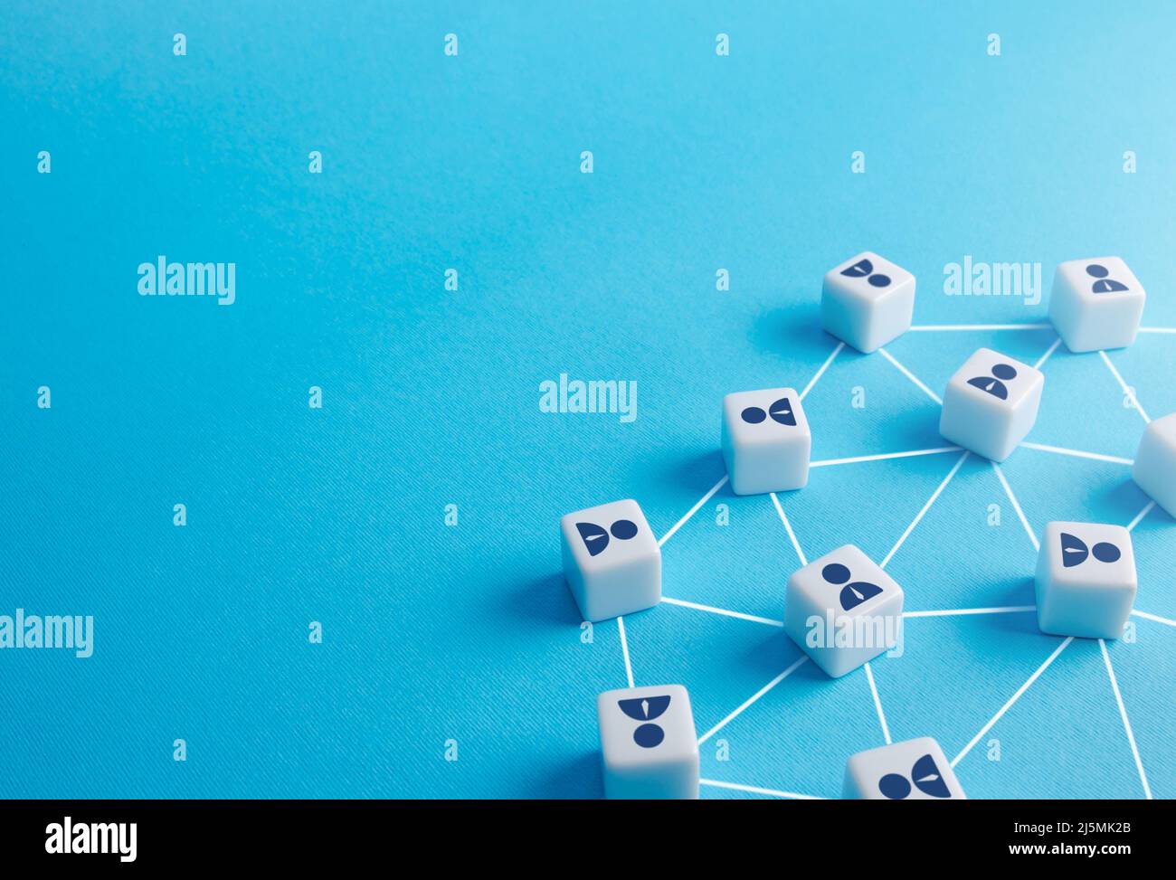 Comunicazione di persone nella rete. Relazioni pubbliche e commerciali. Cooperazione e scambio di informazioni sulle esperienze. Tecnologie dell'informazione. Dee Foto Stock