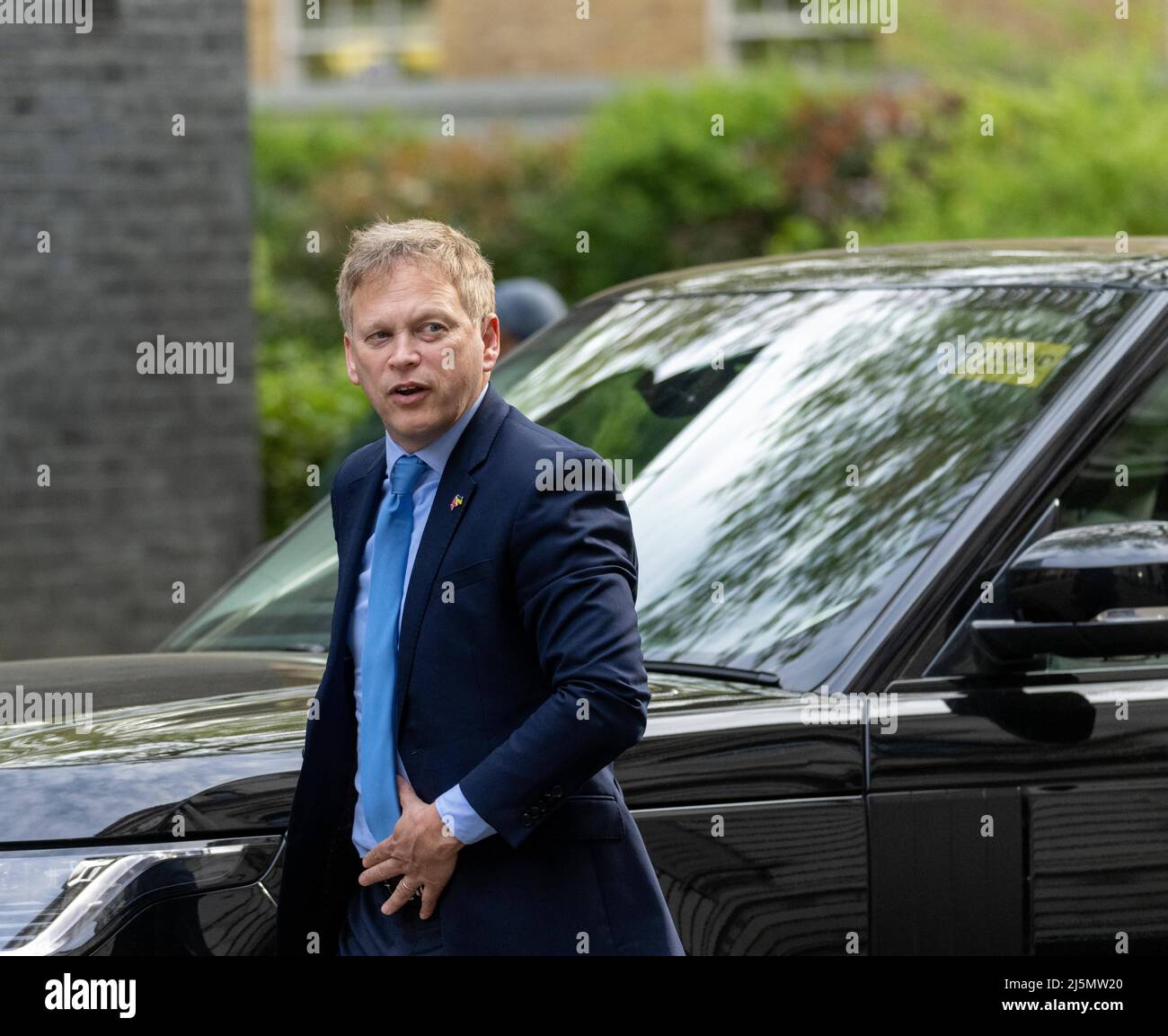 Londra, Regno Unito. 19th Apr 2022. Grant Shapps, Segretario dei Trasporti del Regno Unito arriva per una riunione del gabinetto al 10 Downing Street di Londra. (Credit Image: © Ian Davidson/SOPA Images via ZUMA Press Wire) Foto Stock