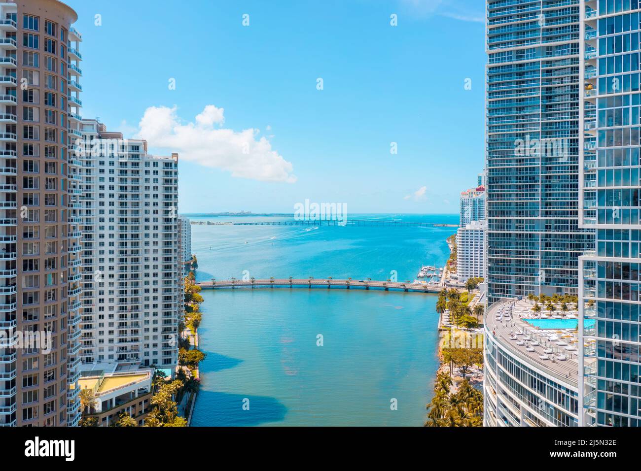Grattacieli a Miami, Florida Foto Stock