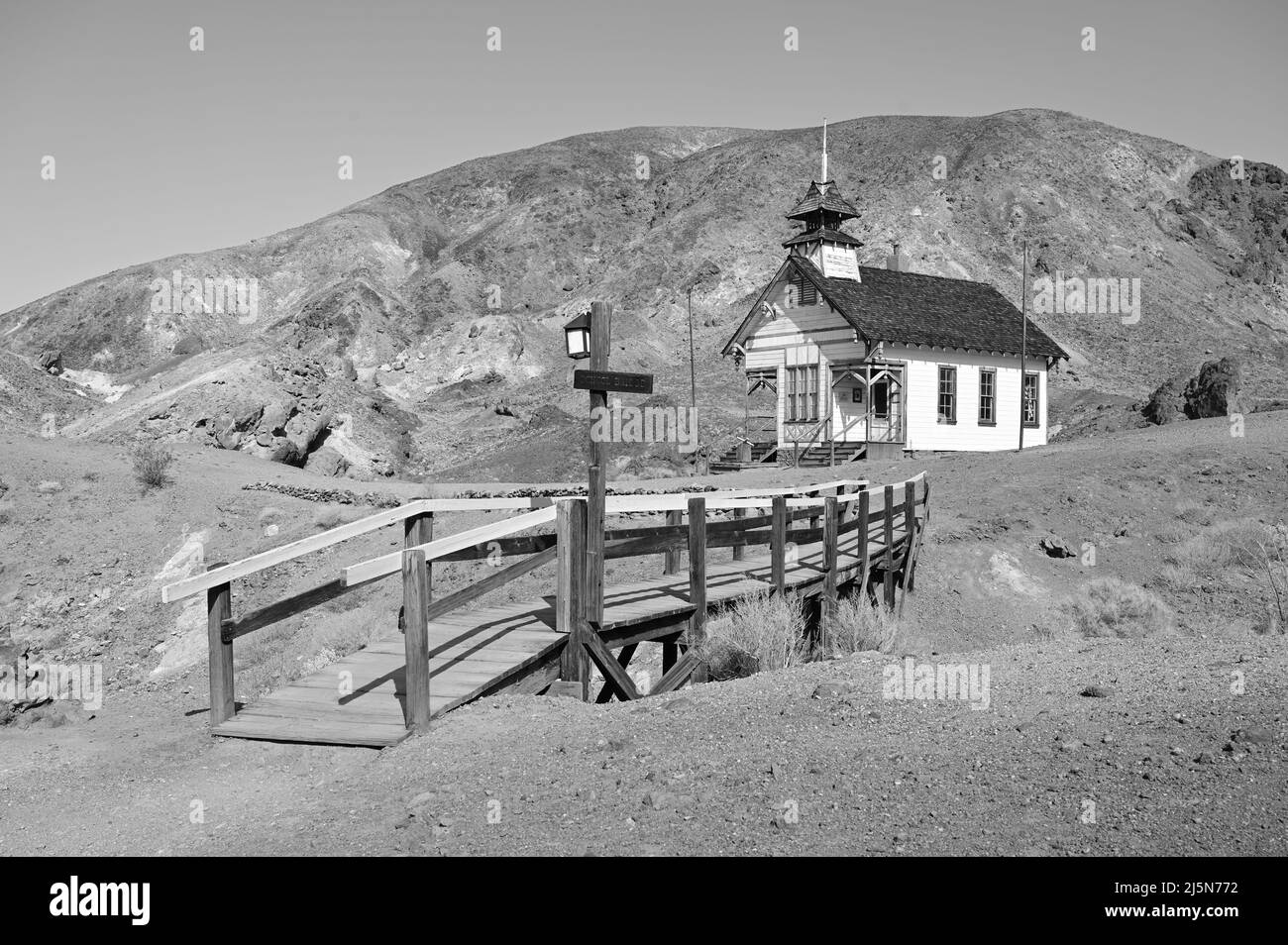 Calico una vecchia città mineraria d'argento in California. Foto Stock