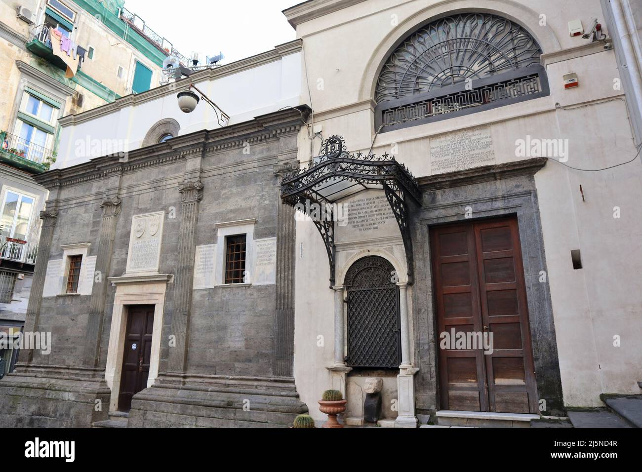Napoli - Chiesa dell'Arciconfraternita del Cappuccio alla Pietrasanta Foto Stock