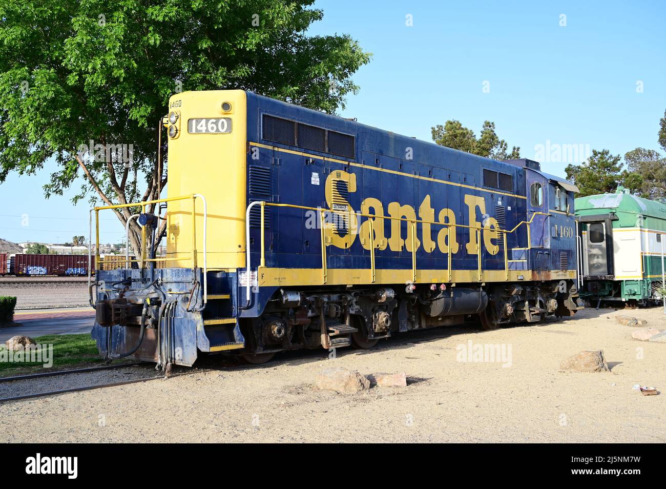 Santa Fe 1460, 'The Beep', locomotiva diesel switcher. Foto Stock