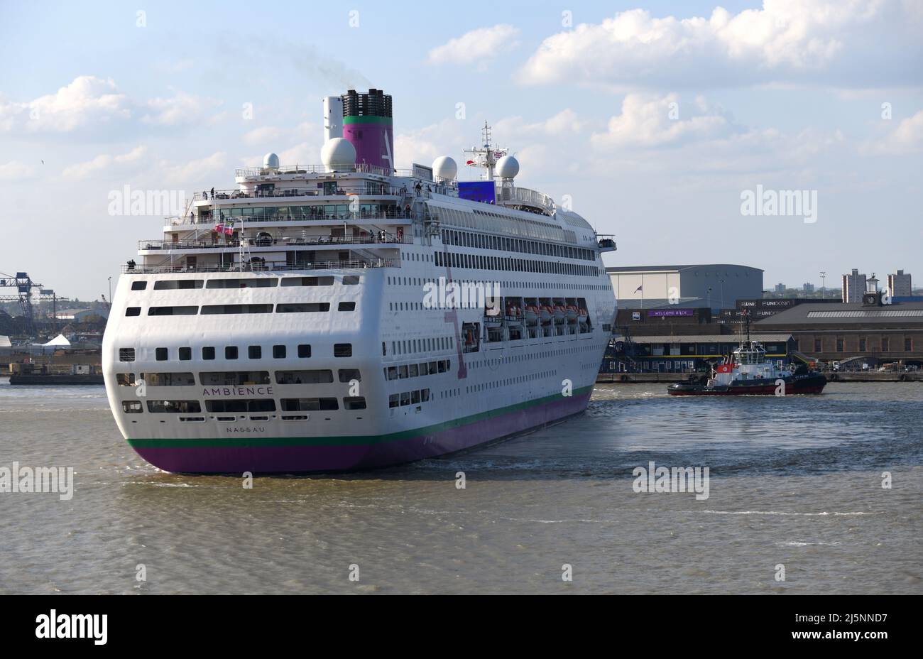 24/04/2022 London International Cruise Terminal Tilbury UK Ambassador