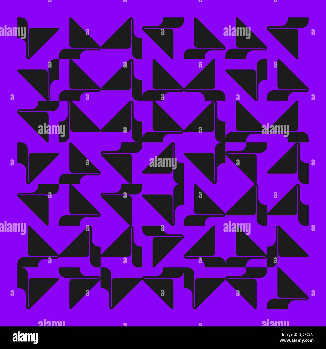 Grafica vettoriale ispirata all'arte minimale realizzata con elementi e forme geometriche astratte. Grafica di design geometrico per poster, copertina, arte, regalo Illustrazione Vettoriale