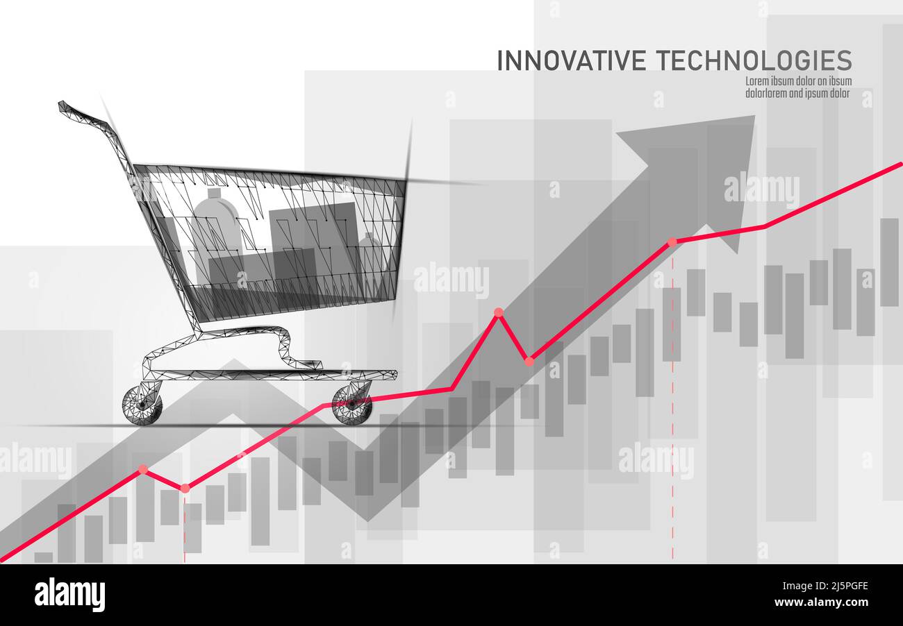 Grafico crescente dell'inflazione che aumenta il rischio. Macroeconomia analisi dei dati di marketing crysis. Recessione finanziaria verso il basso crescita vettore di iperinflazione Illustrazione Vettoriale