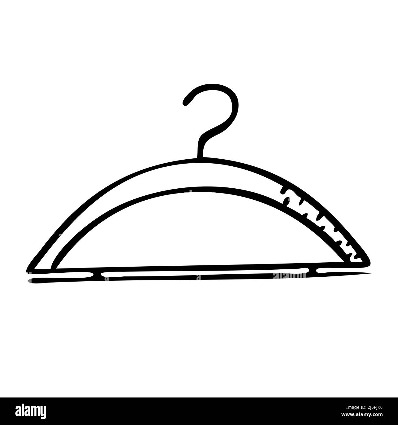 Cappotto di appendiabiti. Strumenti per cucire e fashion designer. Illustrazione vettoriale Illustrazione Vettoriale