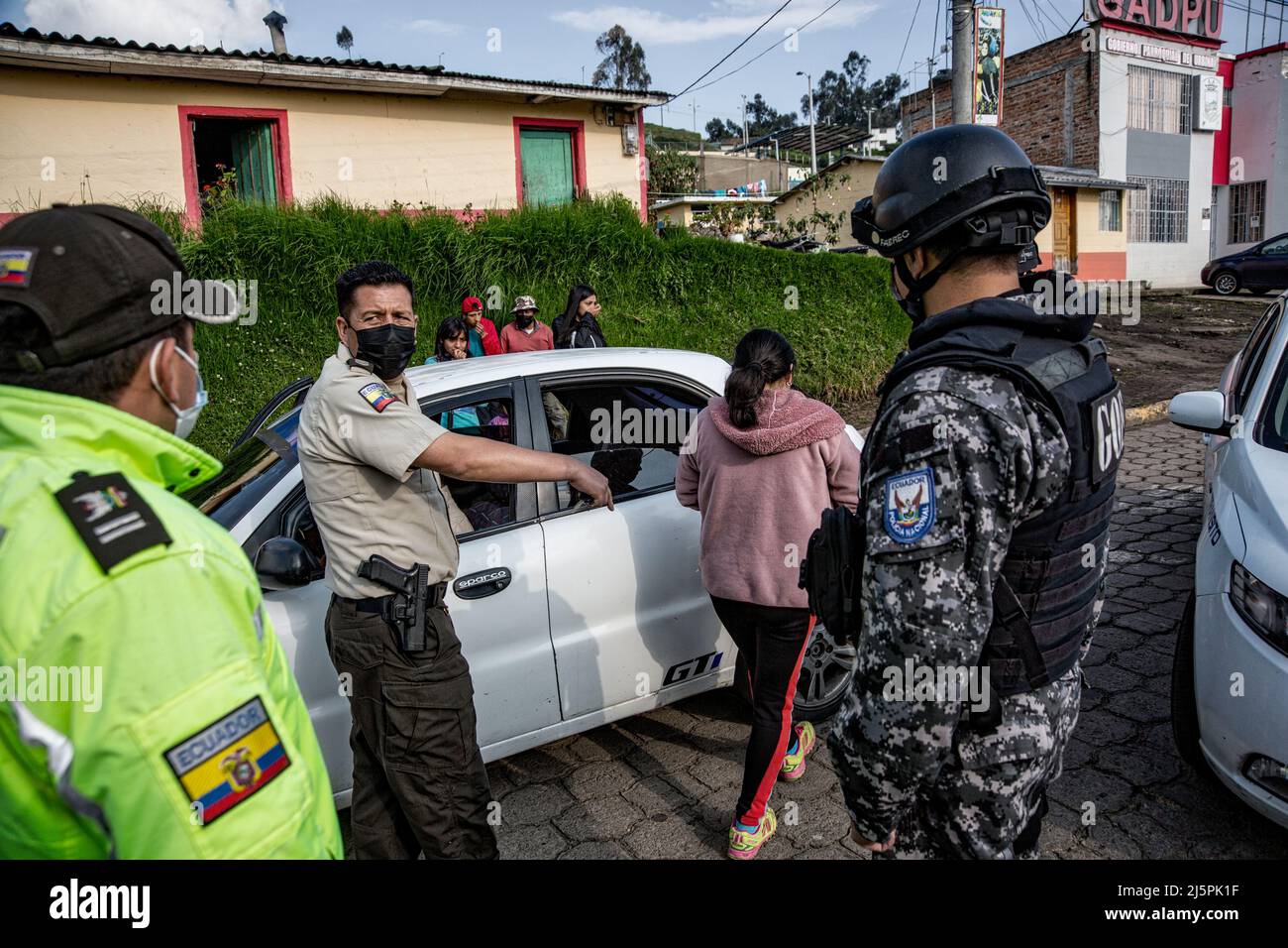 Immigrazione legale e illegale, Ecuador, Venezuela, Colombia, Sud America Foto Stock