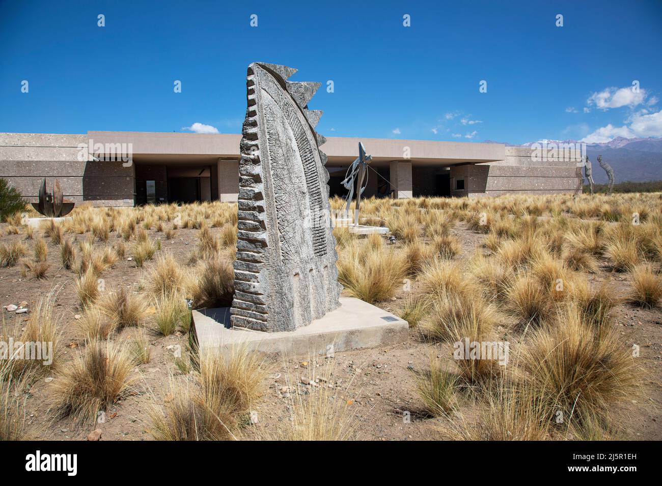 Argentina, ucu Valley - Bodegas Salentein ha creato Killka Museum come suo complemento culturale per incoraggiare i turisti a visitare la crescita e la produzione a Foto Stock