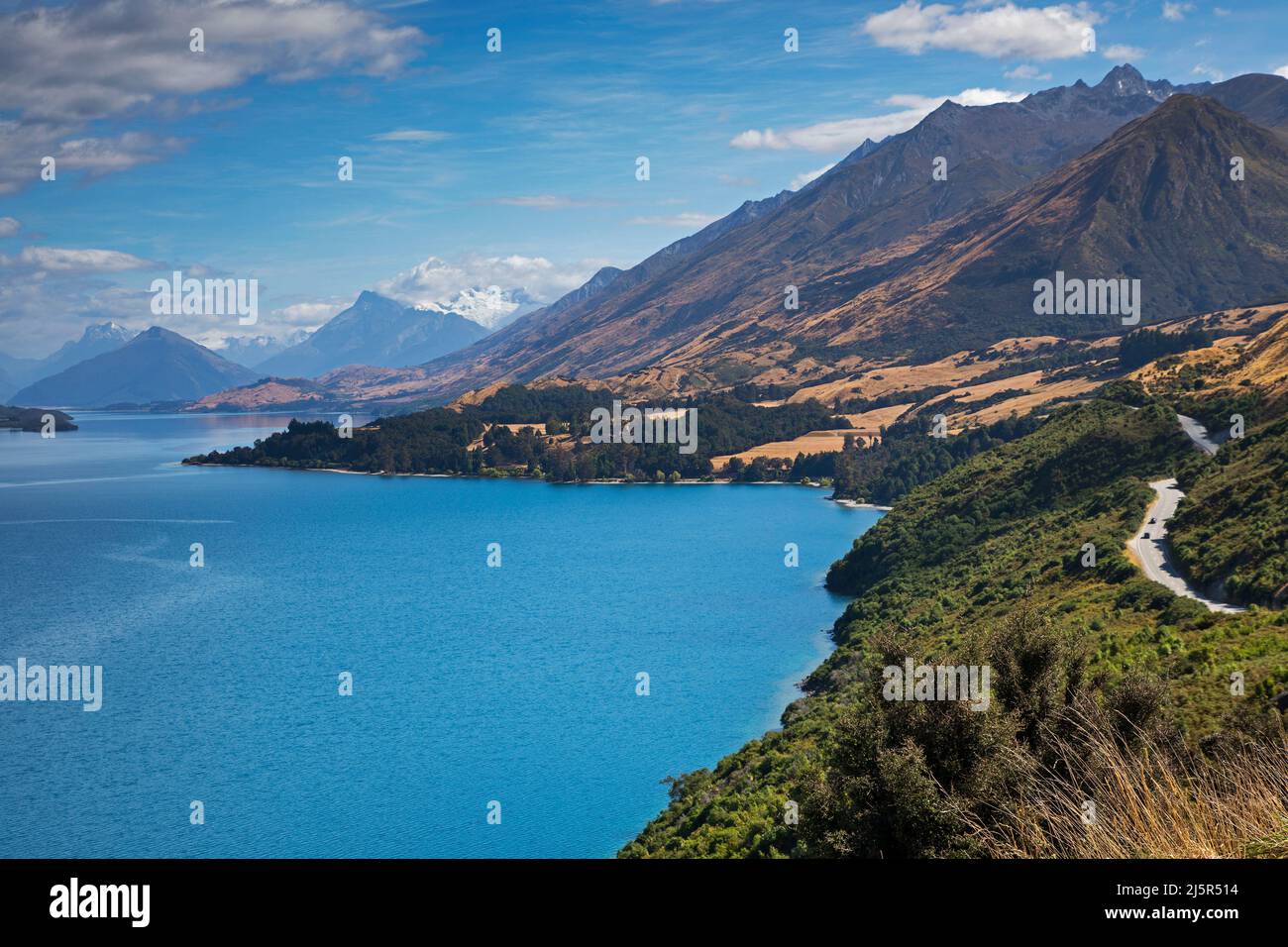 Nuova Zelanda, Queenstown - Queenstown-Lakes District -Lake Wakatipu Foto Stock