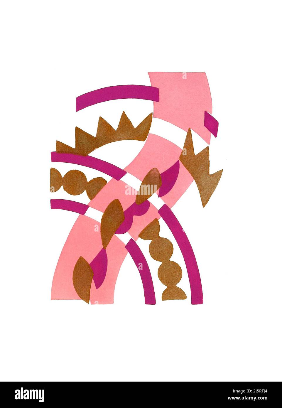 Art Deco Art di Serge Gladky - Fleurs, Texte et 26 Planches en Couleurs Plate 20 (1929) Foto Stock