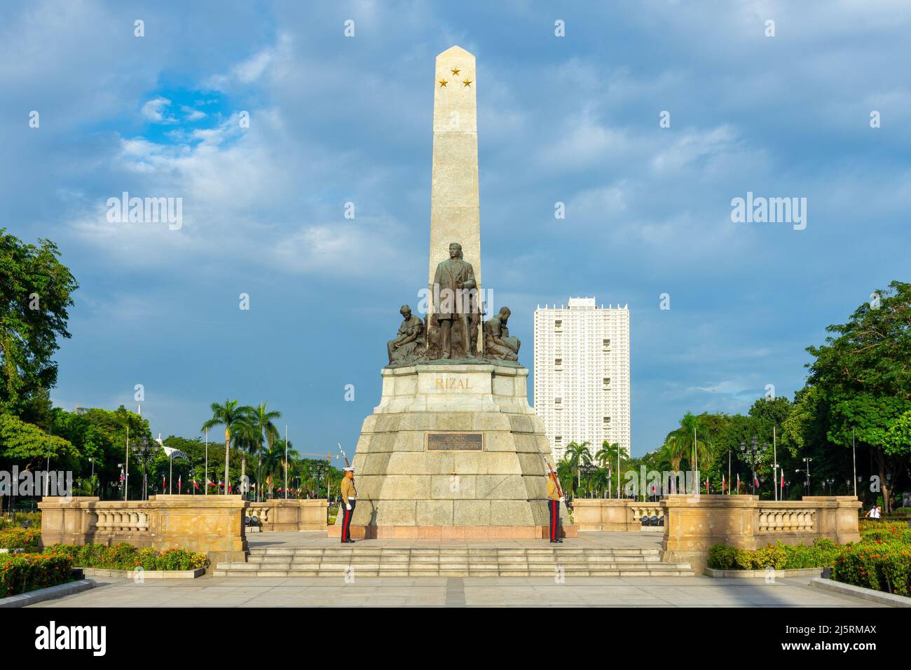 Rizal Monument at Rizal Park, Manila, Filippine - 08.11.2019 Foto Stock