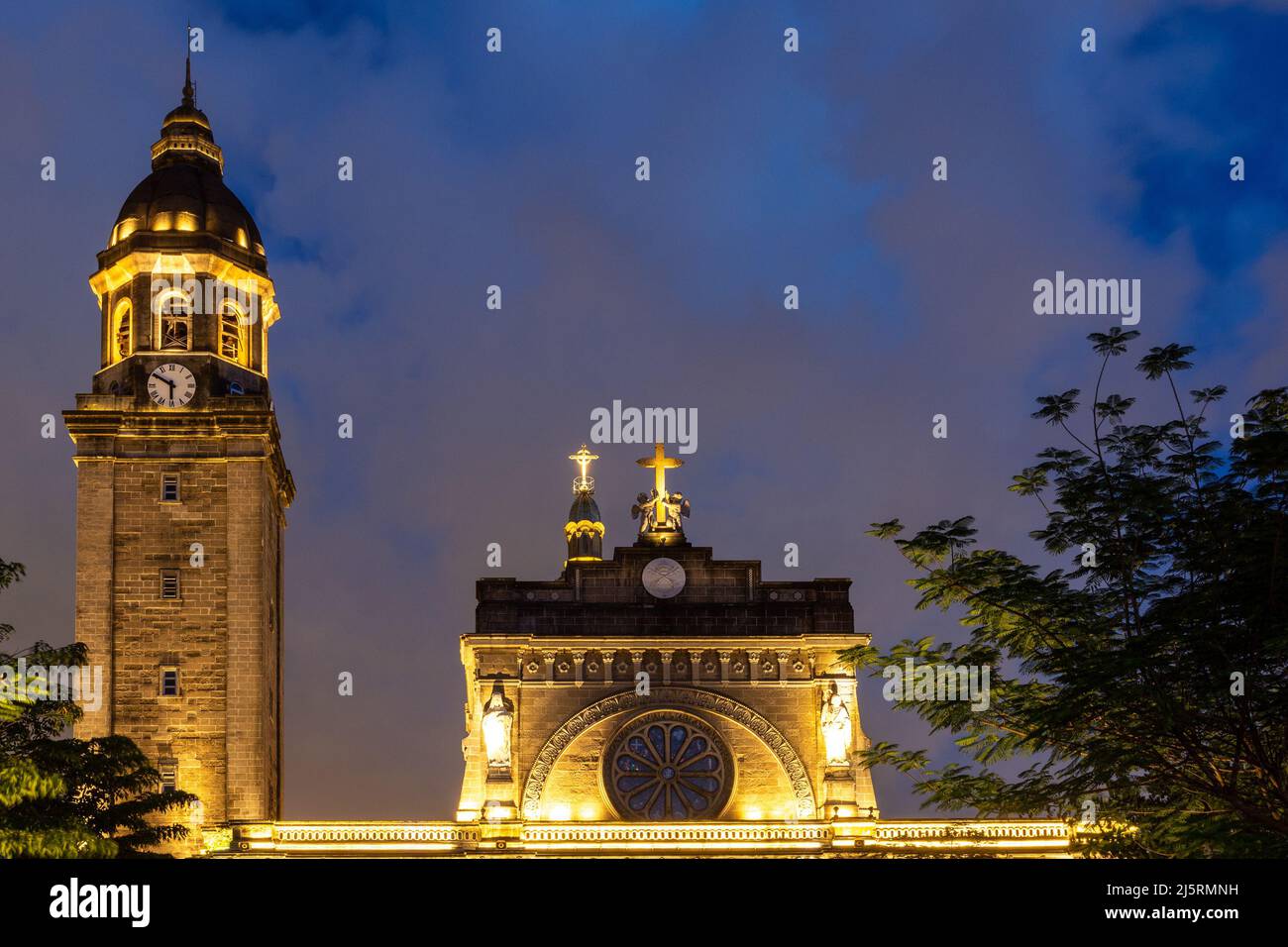 Cattedrale di Manila, Intramuros, Manila, Filippine - 08.11.2019 Foto Stock