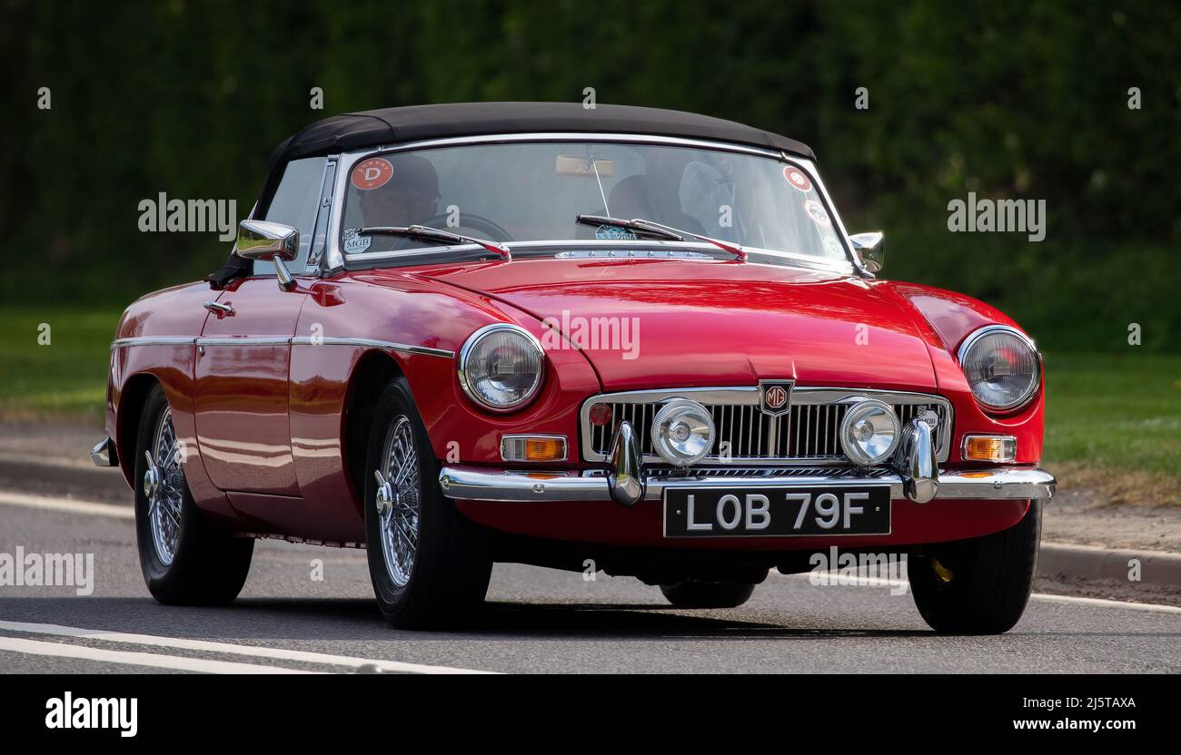 1967 MGB rosso Foto Stock