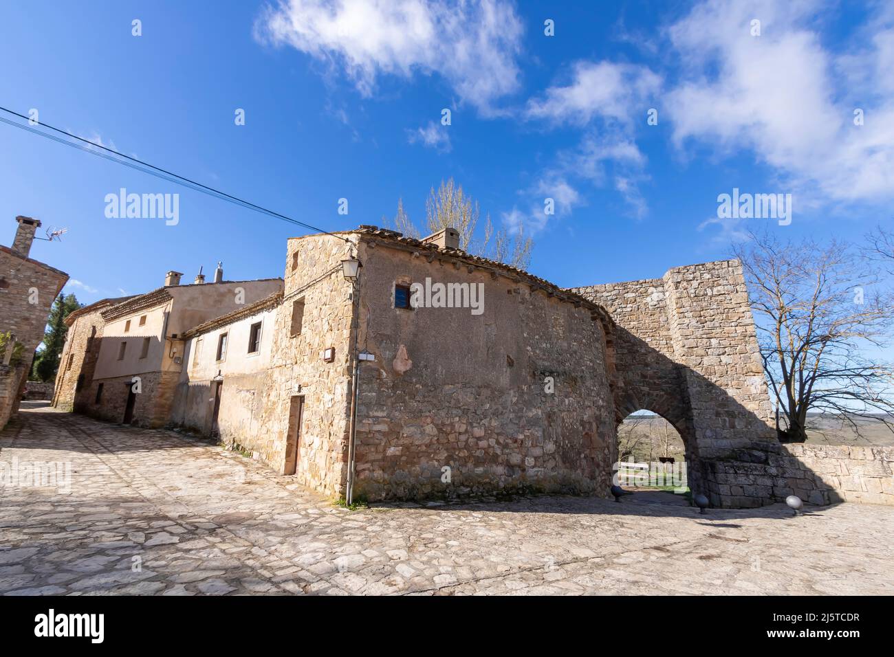 Vie medievali di Medinaceli in provincia di Soria, Spagna Foto Stock