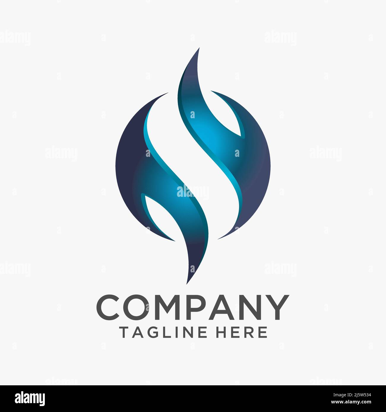 Logo Sphere Fire Illustrazione Vettoriale