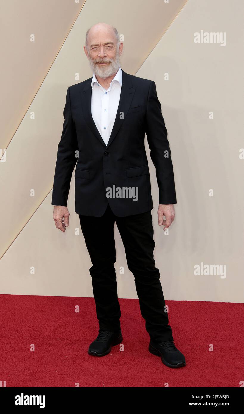 25 aprile 2022 - Londra, Inghilterra, Regno Unito - JK Simmons partecipa a Downton Abbey: A New era World Film Premiere, Cineworld Leicester Square Foto Stock