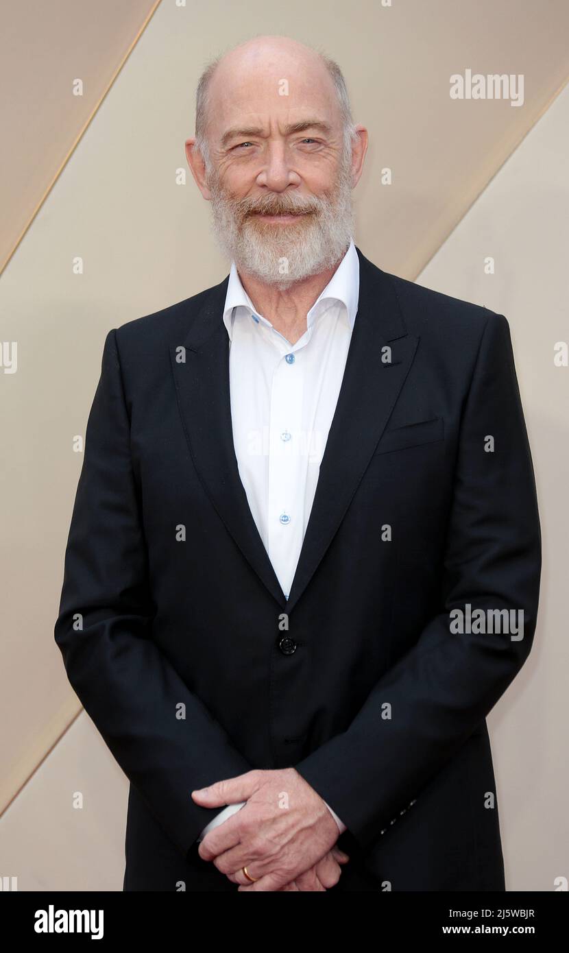 25 aprile 2022 - Londra, Inghilterra, Regno Unito - JK Simmons partecipa a Downton Abbey: A New era World Film Premiere, Cineworld Leicester Square Foto Stock