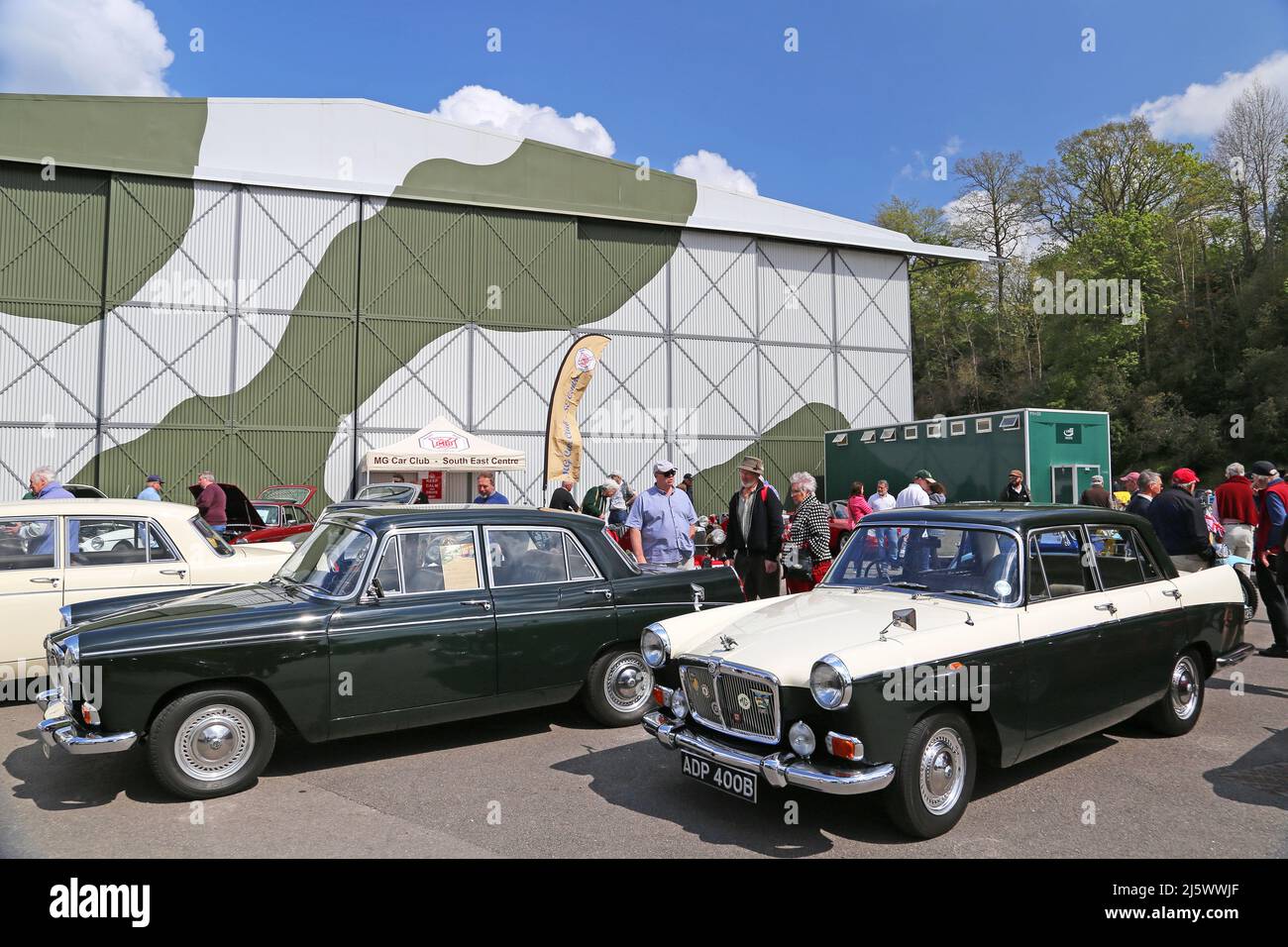 MG 'farina' Magnettes (1959-1969), British Marques Day, 24 aprile 2022, Brooklands Museum, Weybridge, Surrey, Inghilterra, Gran Bretagna, Regno Unito, Europa Foto Stock