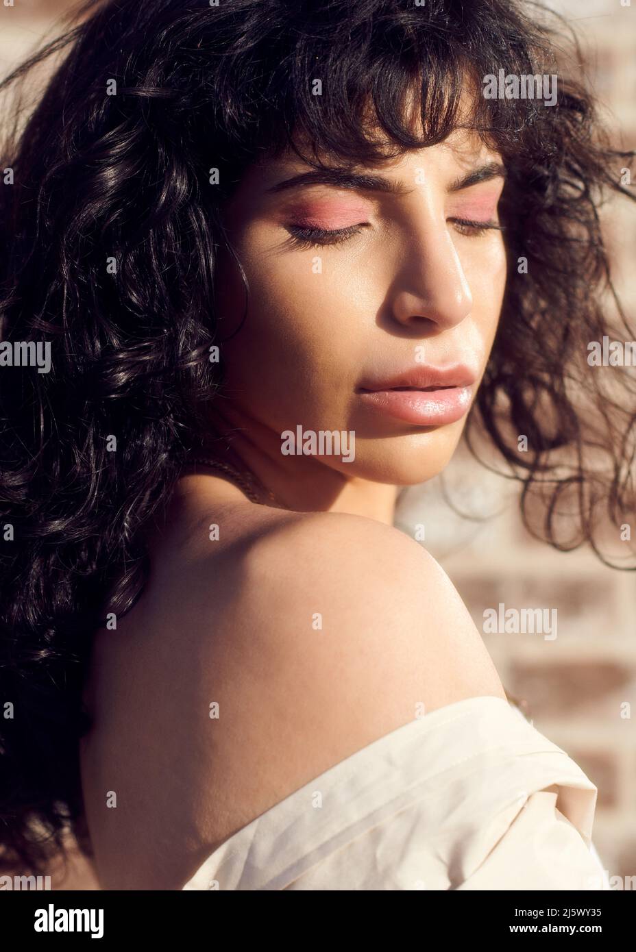 Ritratto di una bella giovane donna sud-asiatica Foto Stock