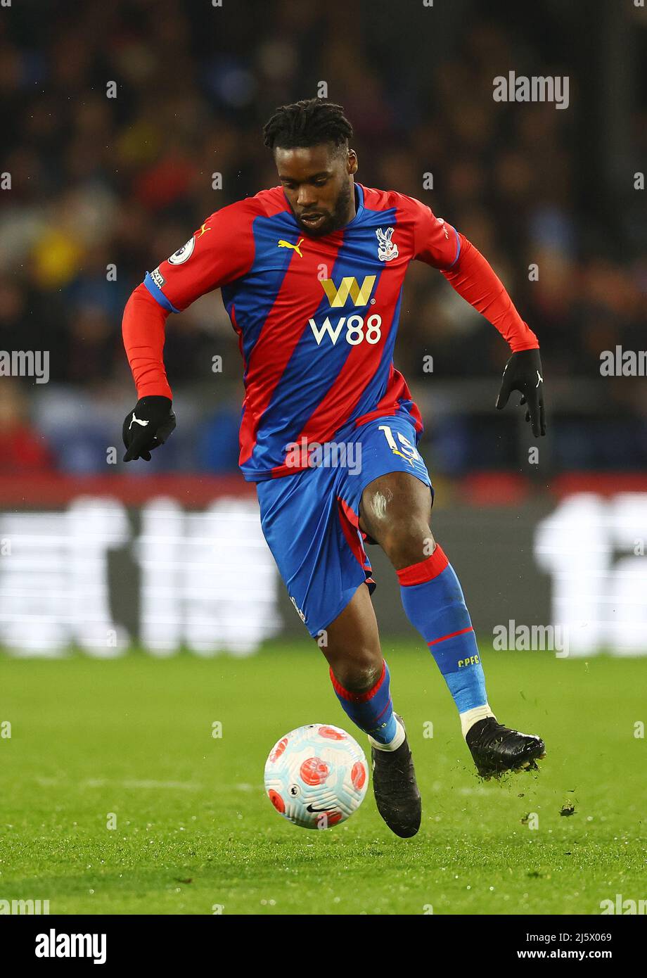 Londra, Inghilterra, 25th aprile 2022. Jeffrey Schlupp di Crystal Palace durante la partita della Premier League a Selhurst Park, Londra. Il credito d'immagine dovrebbe leggere: David Klein / Sportimage Credit: Sportimage/Alamy Live News Foto Stock