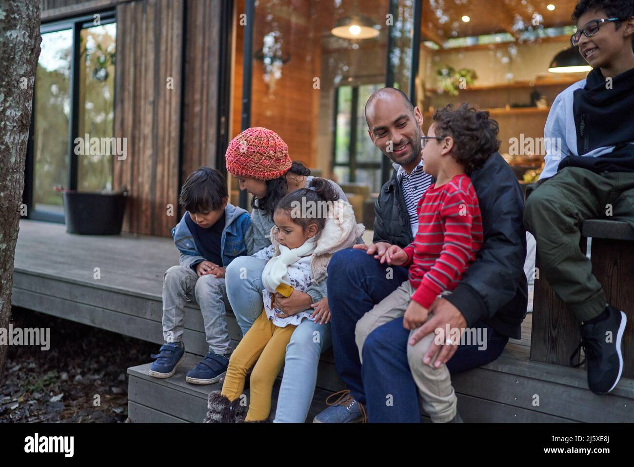 Cabina esterna rilassante per tutta la famiglia Foto Stock