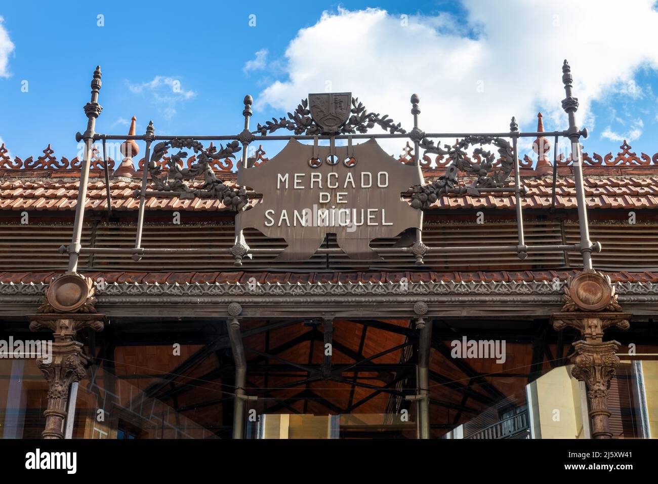 Mercado de San Miguel, mercato coperto a Madrid, Spagna Foto Stock